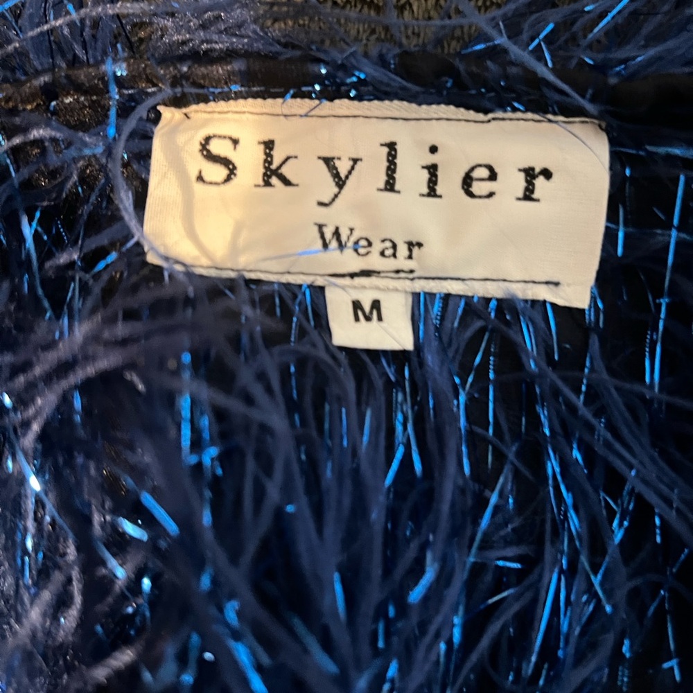 Blue Fuzzy Jacket - Picture 2 of 4
